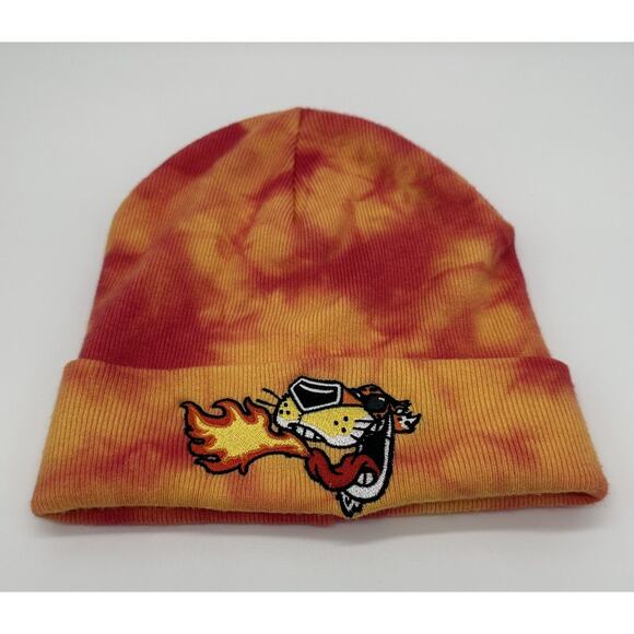 Cheetos Flaming Hot Beanie Hat Chester Cheetah Cheetos - Picture 1 of 8